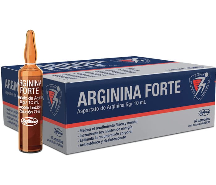 ARGININA FORTE 5 MG/ 10 ML SOL