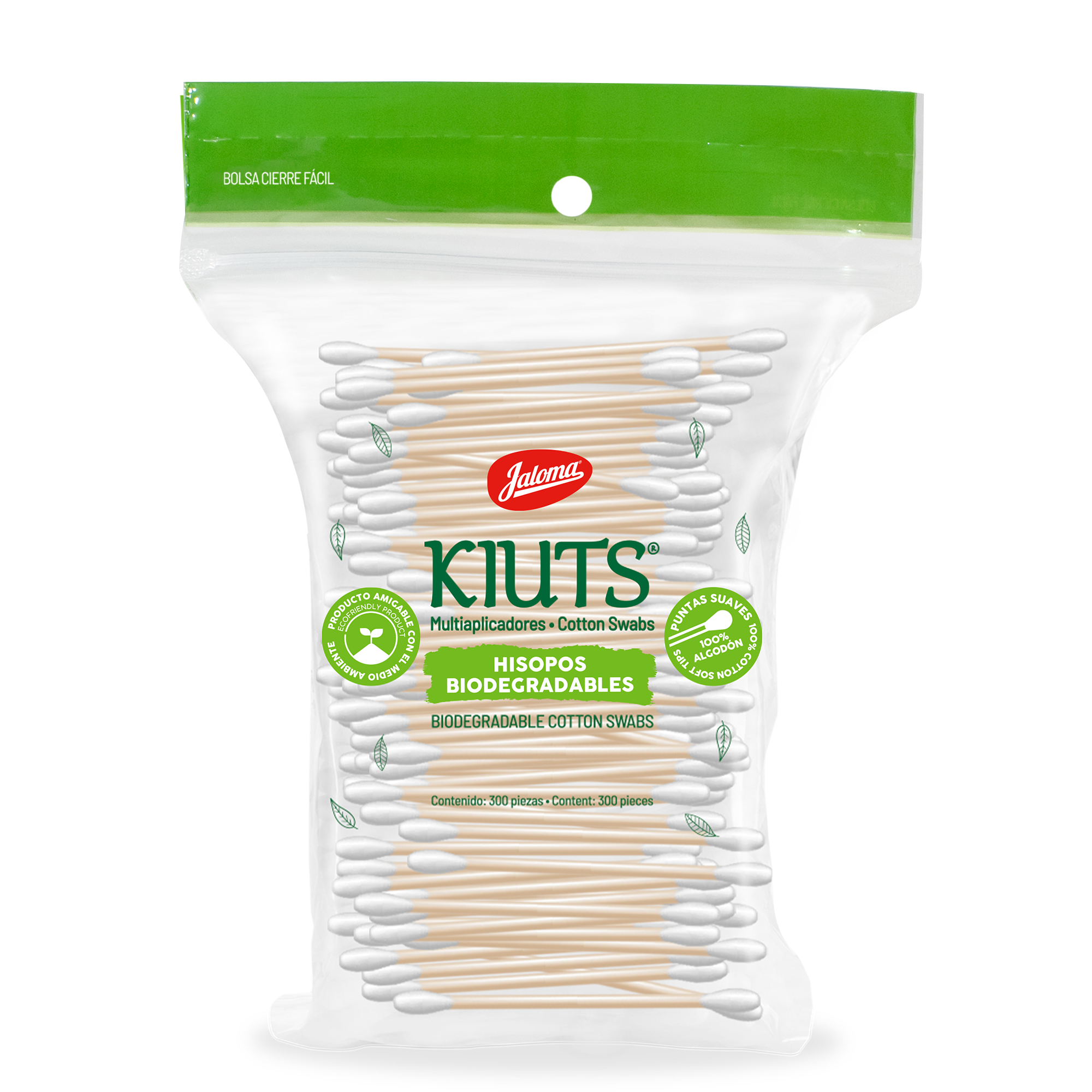 KIUTS HISOPOS 300 PIEZAS