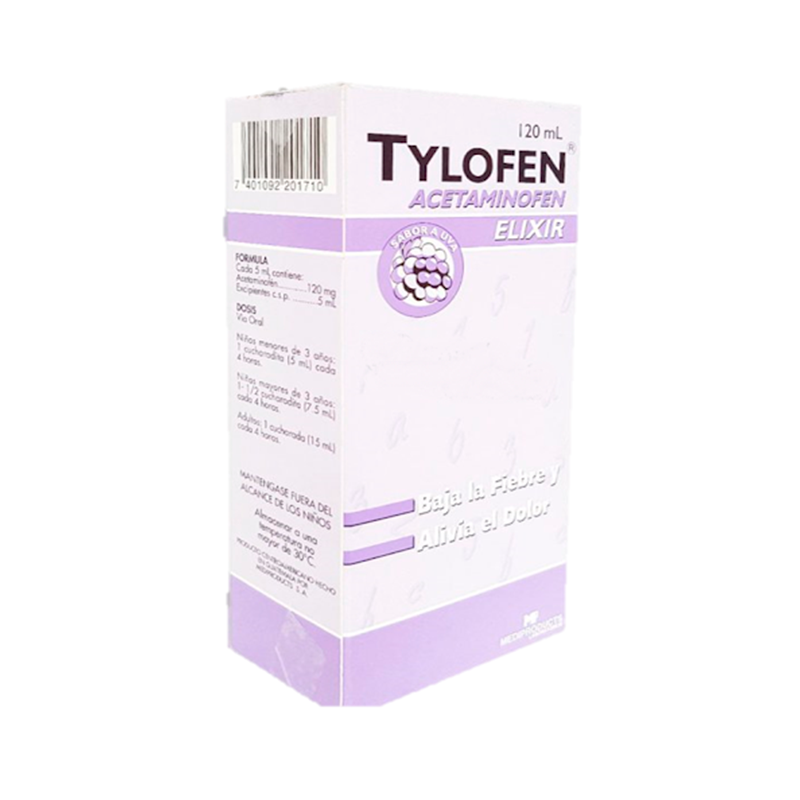 TYLOFEN 120MG/5ML ELIXIR 120 ML